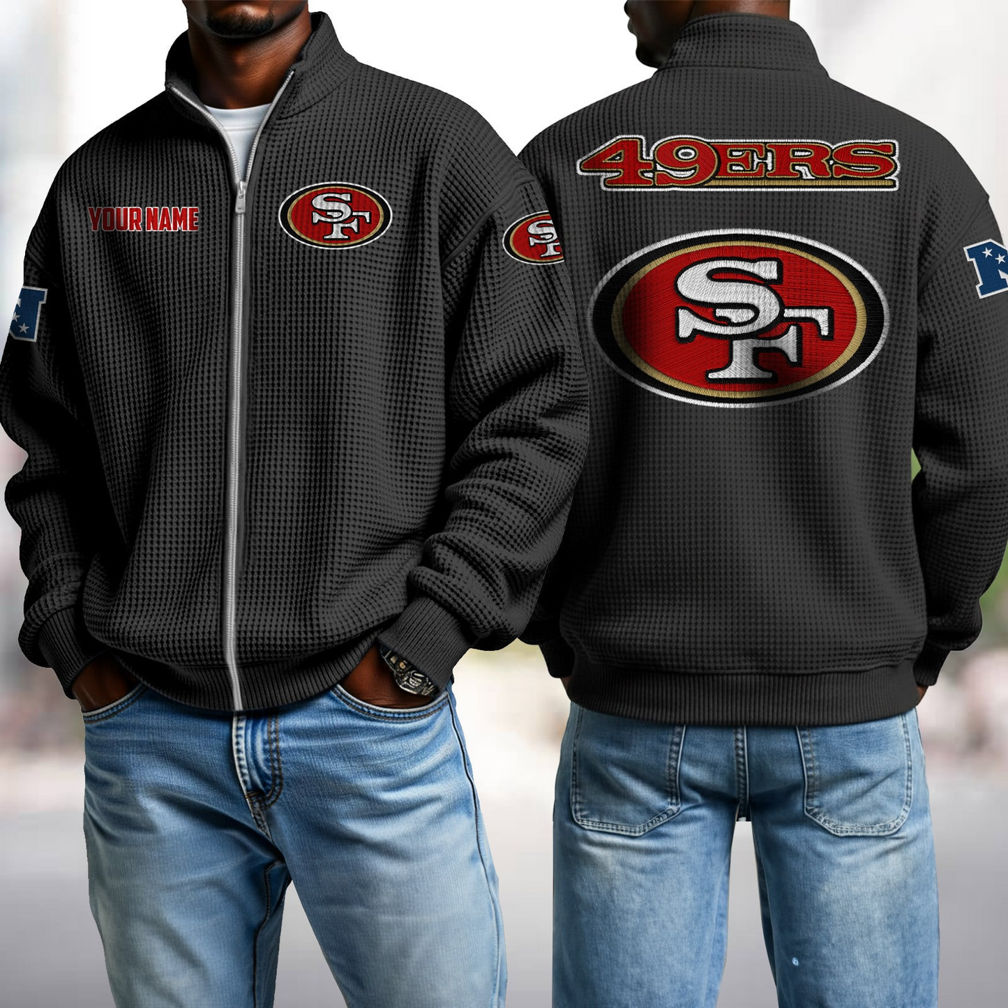 SF x NFL Waffle Zip-Up Sweatshirt DatND DVT