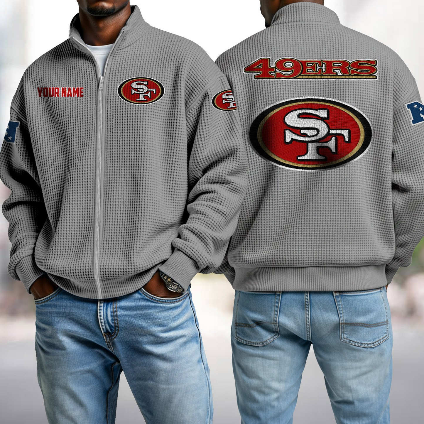 SF x NFL Waffle Zip-Up Sweatshirt DatND DVT