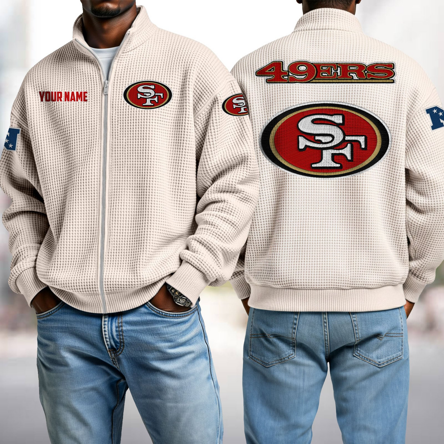 SF x NFL Waffle Zip-Up Sweatshirt DatND DVT
