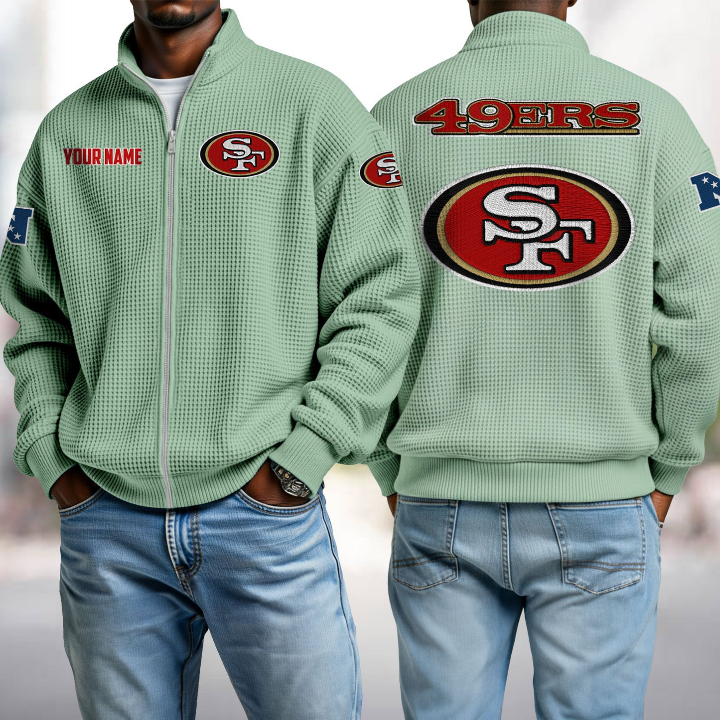 SF x NFL Waffle Zip-Up Sweatshirt DatND DVT