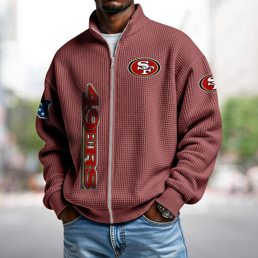SF x NFL Waffle Zip-Up Sweatshirt DATND TANTD