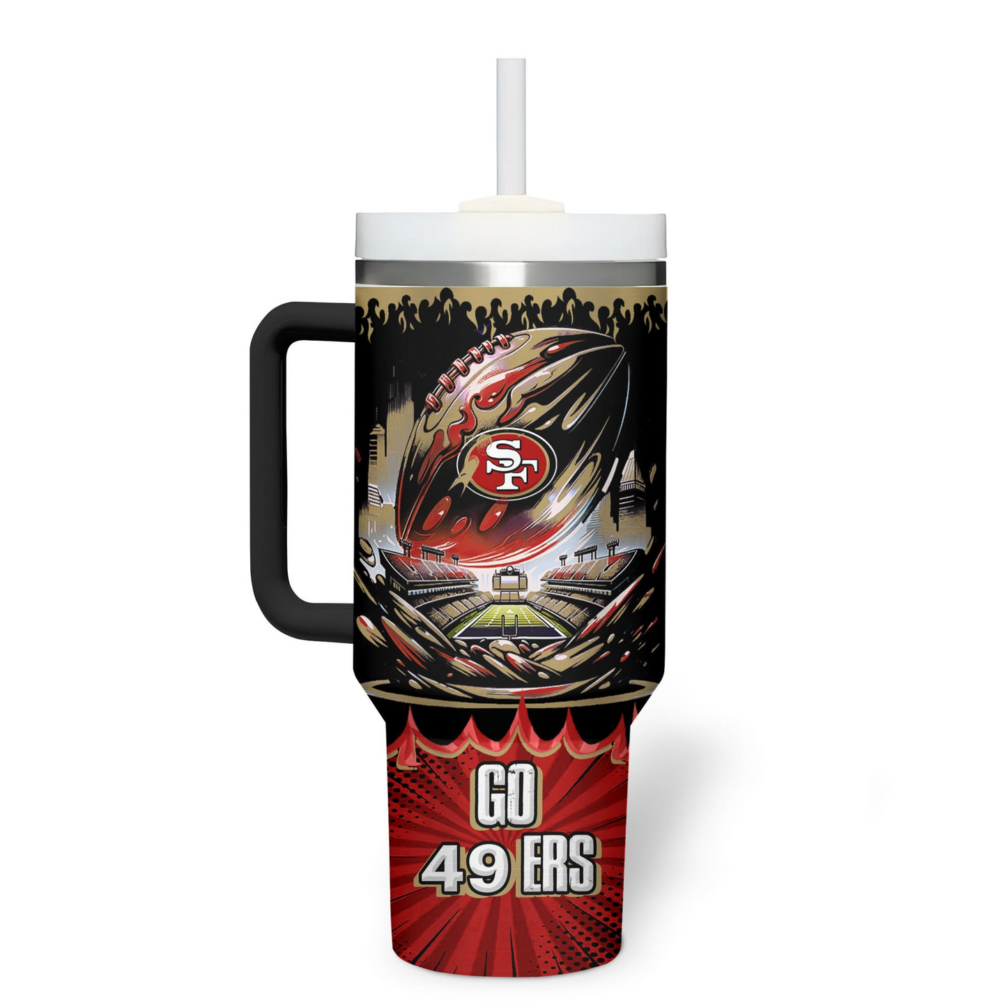 SF49 Premium NFL Champion Energy Tumbler 40oz DDT CTND