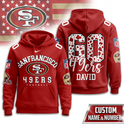 SF49 Premium NFL Custom Game Day Hoodie DDT NTL
