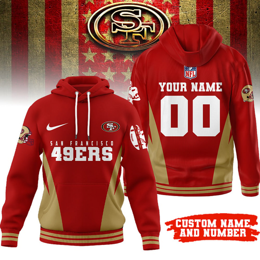 SF49 Premium NFL Personalized Fan Hoodie DDT NTL