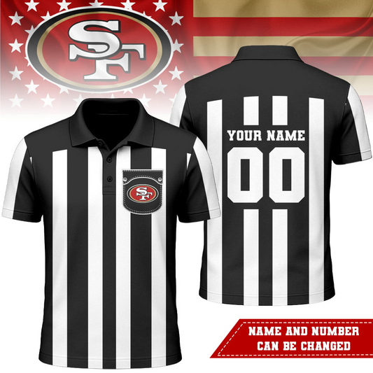 SF49 Premium NFL Referees 3D Polo Shirt DDT NTL