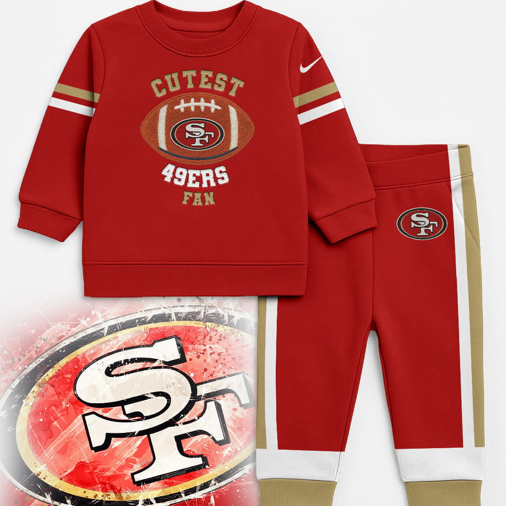 SF49 Premium NFL Unisex-Baby Shirt and Sweatpants Set DDT NTL