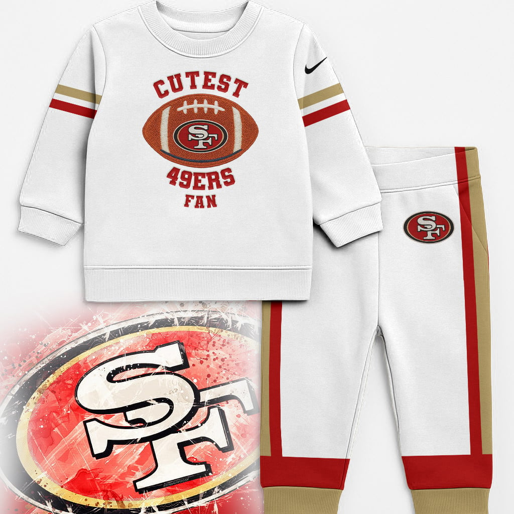SF49 Premium NFL Unisex-Baby Shirt and Sweatpants Set DDT NTL
