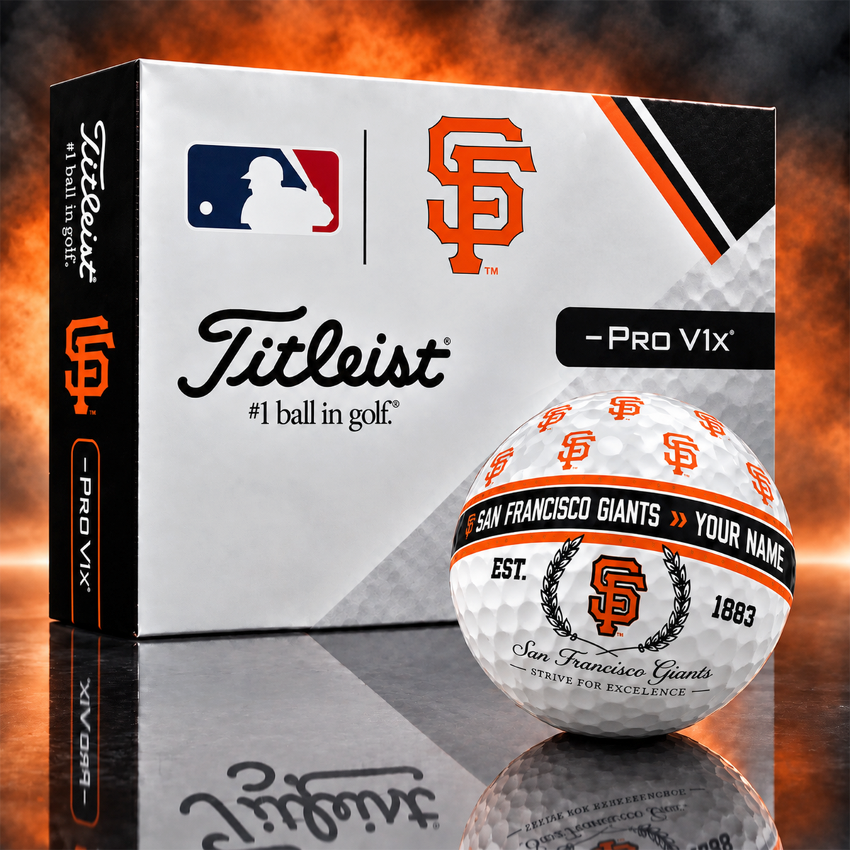 SFG x MLB Titleist Pro V1x Golf Ball Set