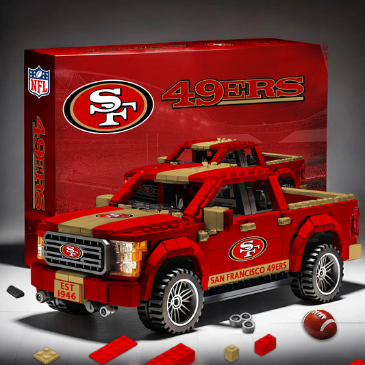 SF NFL 3D Racing Truck Model Building Block Set 2411 V1 NAK NHM