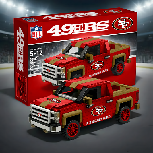 SF X NFL 3D Racing Truck Model Building Block Set 0212 NAK NHT
