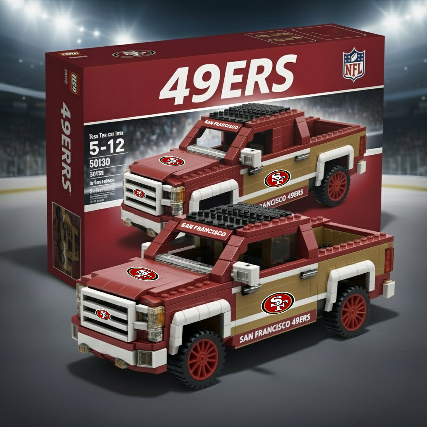 NFL 3D Racing Truck Model Building Block Set 2011 V1 NAK NHT