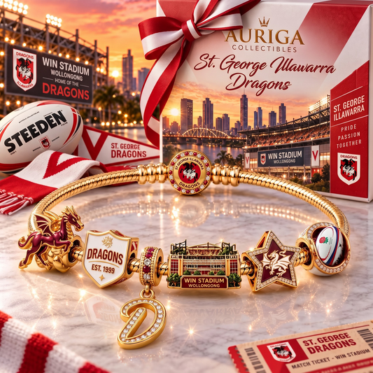 SG x Premium NRL Heritage Gold Charm Bracelet Gift Set