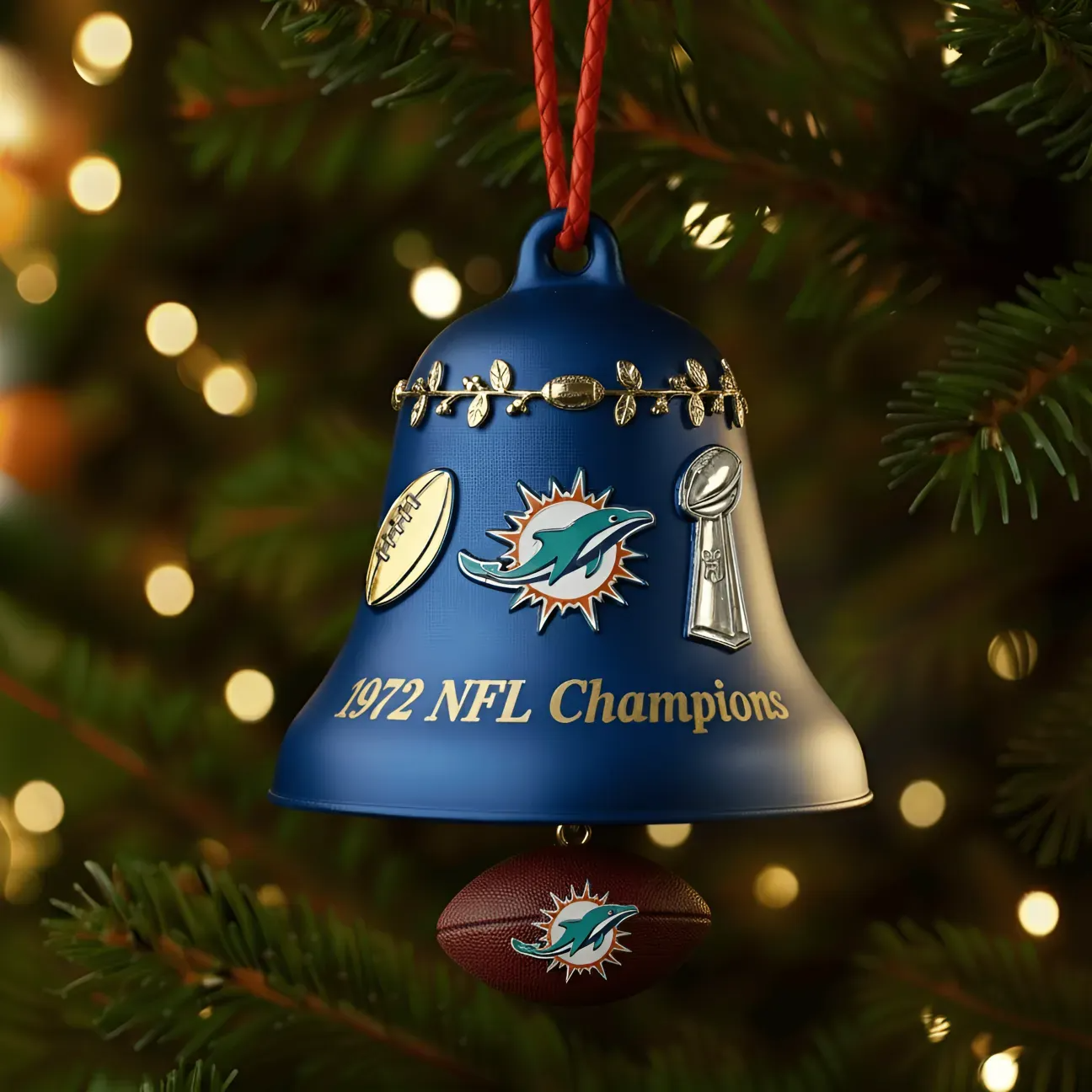 SIGNATURE NFL X MIA CHRISTMAS BELL 2025 NDT NHM
