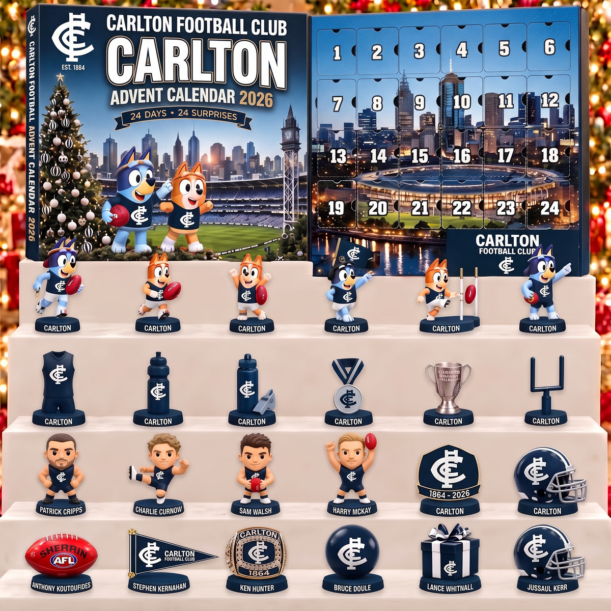 SIGNATURE  X CAR BESPOKE OFFICIAL AFL  24-Day Game Day Surprise Countdown Box Limited Edition NDT VHM 051026