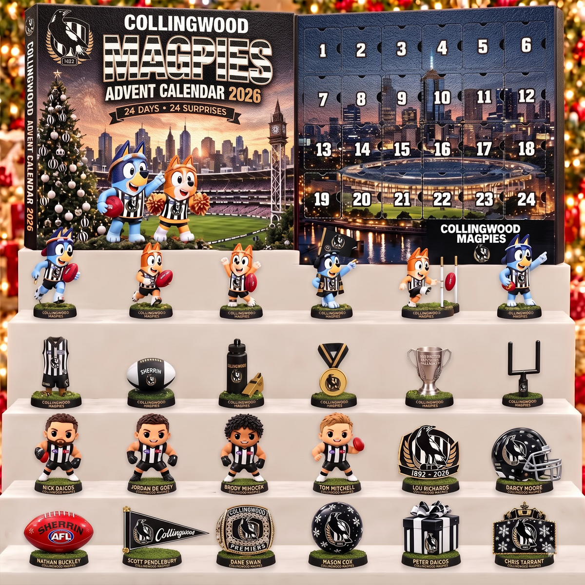 SIGNATURE  X COL BESPOKE OFFICIAL AFL  24-Day Game Day Surprise Countdown Box Limited Edition NDT VHM 051026