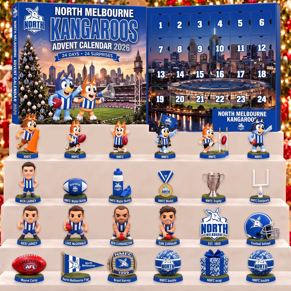 SIGNATURE  X NM BESPOKE OFFICIAL AFL  24-Day Game Day Surprise Countdown Box Limited Edition NDT VHM 051026