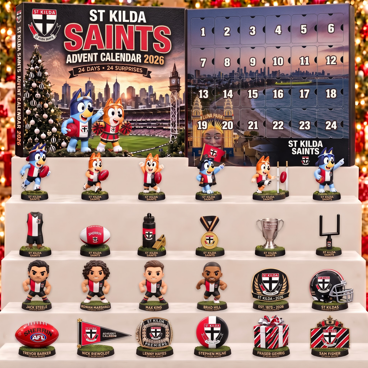 SIGNATURE  X SK BESPOKE OFFICIAL AFL  24-Day Game Day Surprise Countdown Box Limited Edition NDT VHM 051026