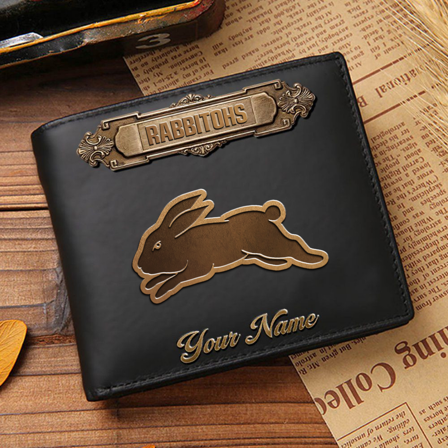 SOU x NRL Premium Leather Wallet - Personalized Edition DatND DVT
