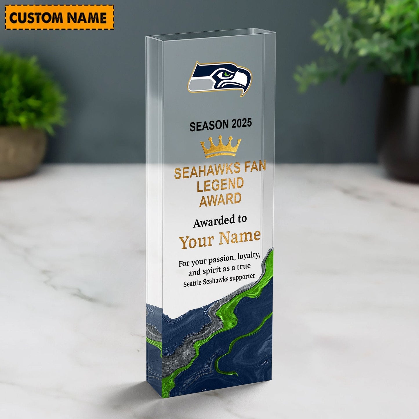 SS NFL Personalized Acrylic Award Plaque Funny Christmas Gift For Family DDT NTL
