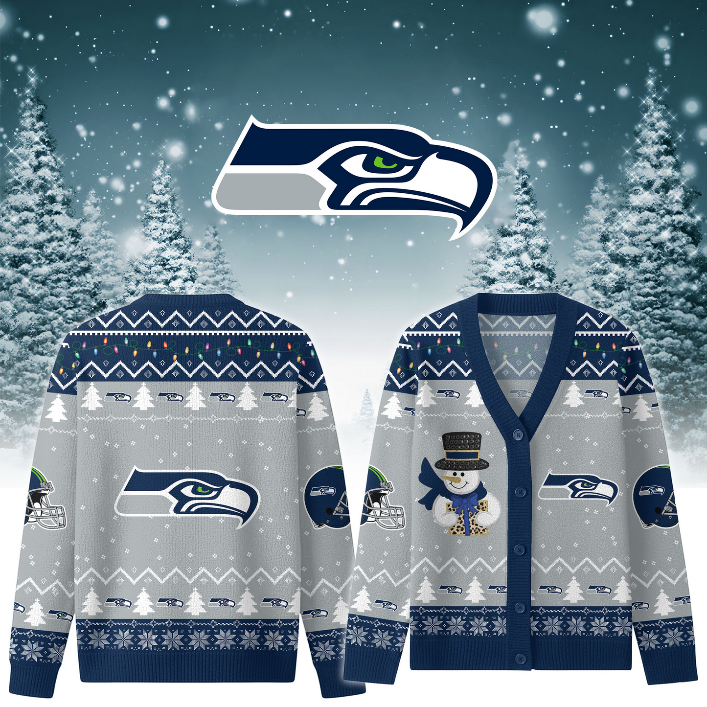 SS x NFL Premium Knitted Cardigan Jacket DDT CTND