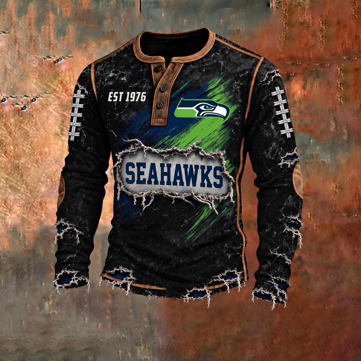 SS x PREMIUM NFL Distressed Long Sleeve Jersey