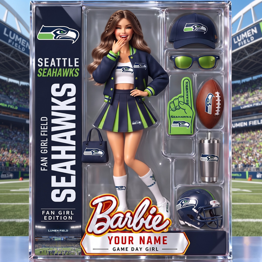 SS x Personalized NFL Ken Acrylic Block Plaque Action Figure Box