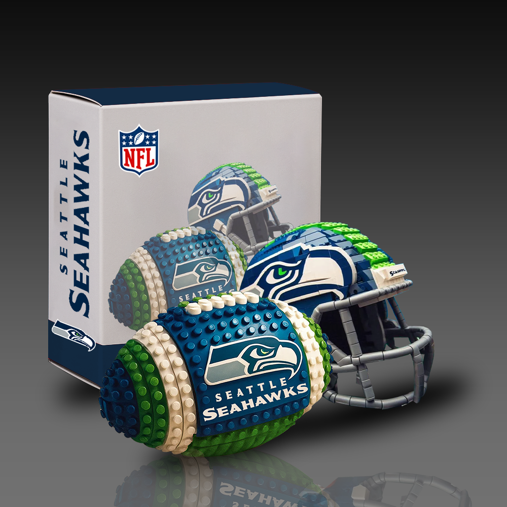 NFL Team Ball & Helmets Building Block Football Set DDT CTND