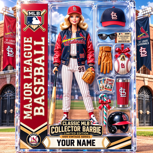 STL X Personalized Classic MLB Collector Barbie Acrylic Block Plaque