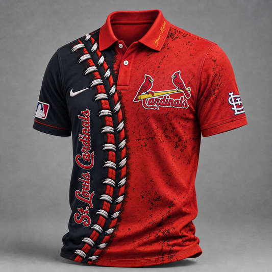 STL X Premium MLB Baseball Stitch Polo Shirt