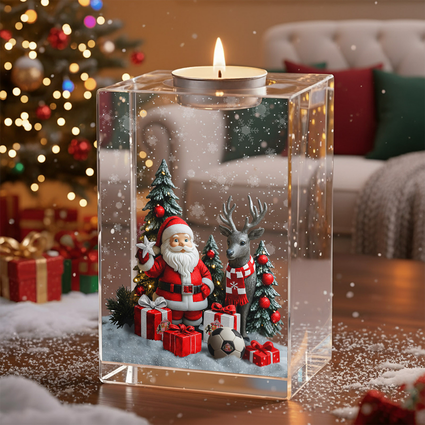 SUN x EPL Personalized Christmas Crystal Candle Holder DatND DVT