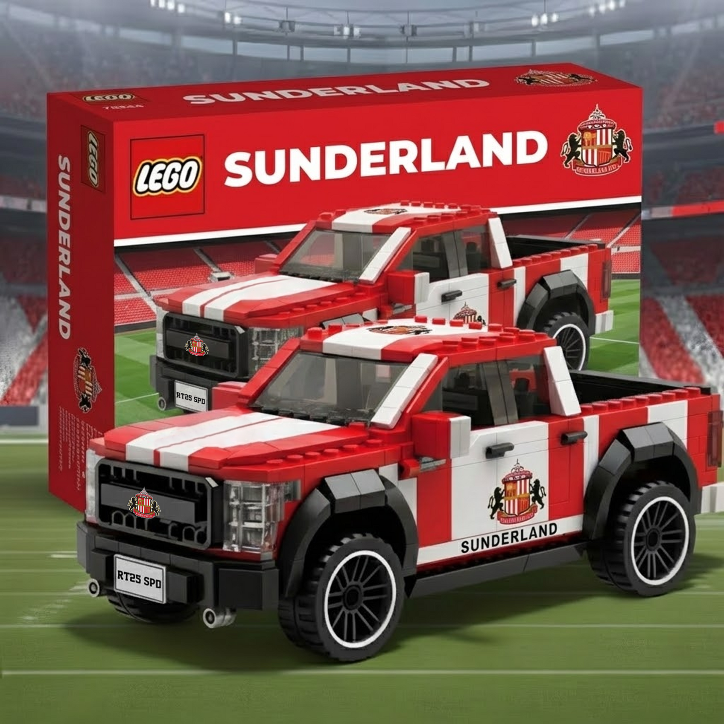 EPL 3D Racing Truck Model Building Block Set 2111 V2 NAK NHT