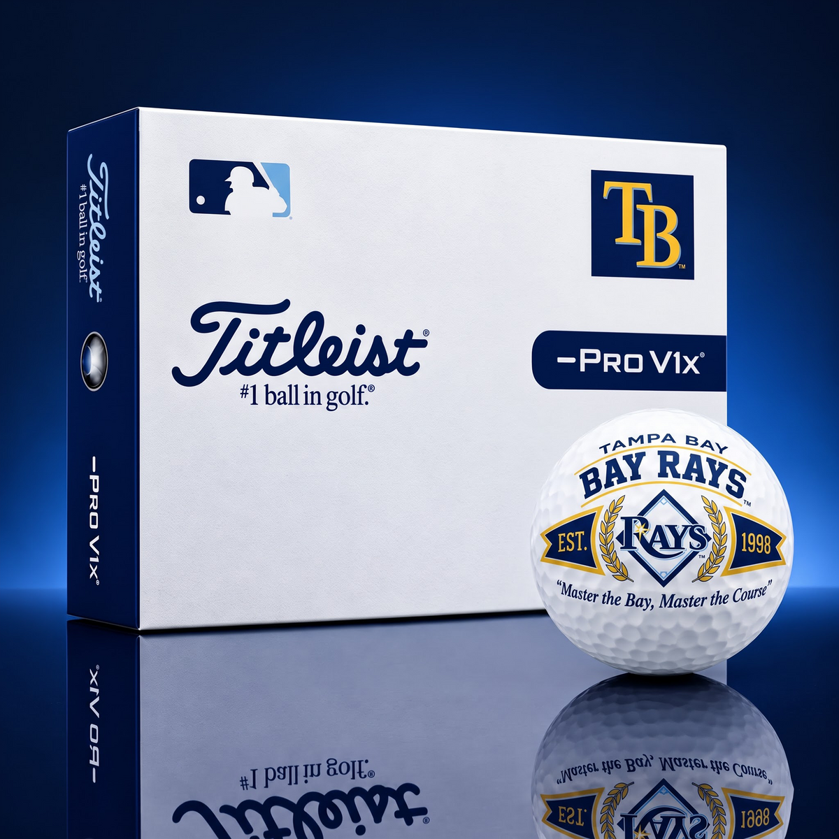 TB X MLB Titleist Golf Balls - Personalized Football Fan Gift