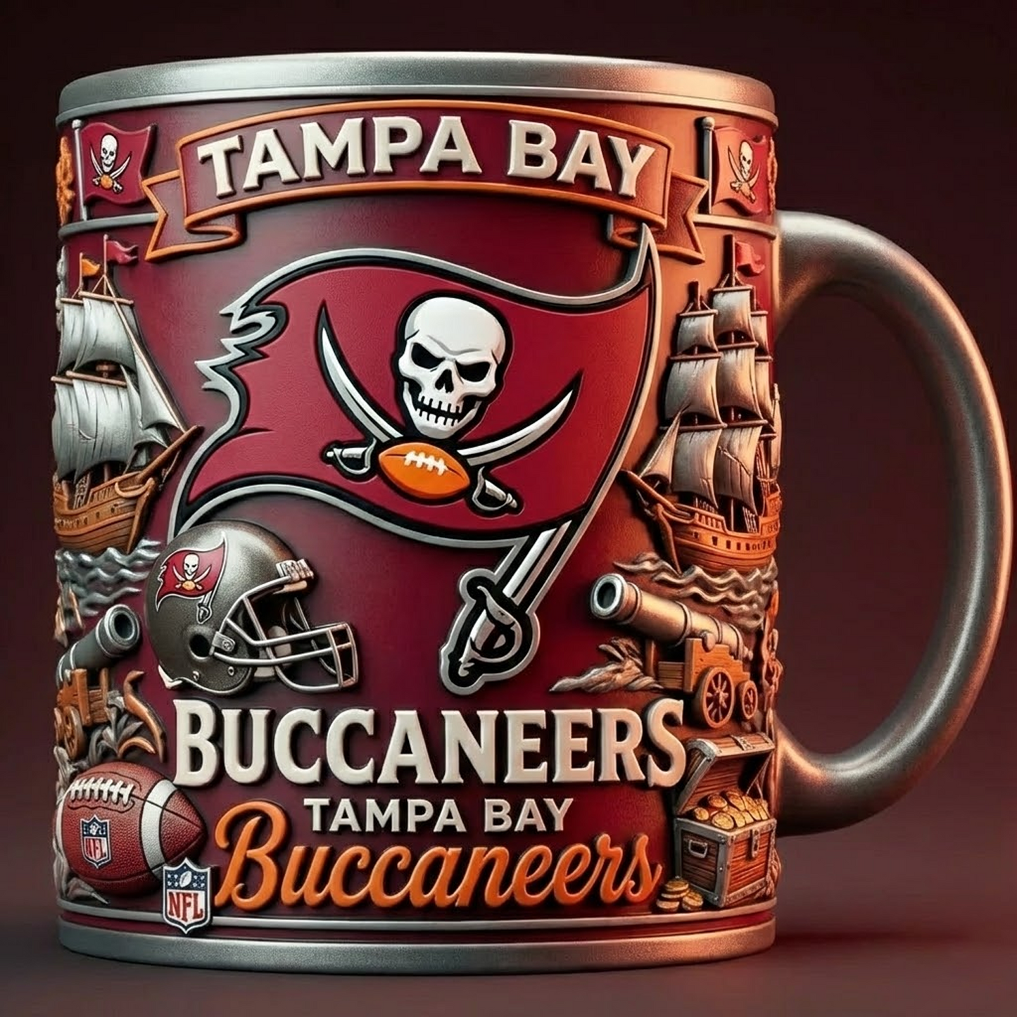 TB X NFL football team Mug Series – Limited Edition Collectible 0412 NAK NHT