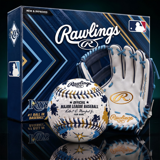 TB X PREMIUM MLB Personalized Baseball – Custom Name Edition
