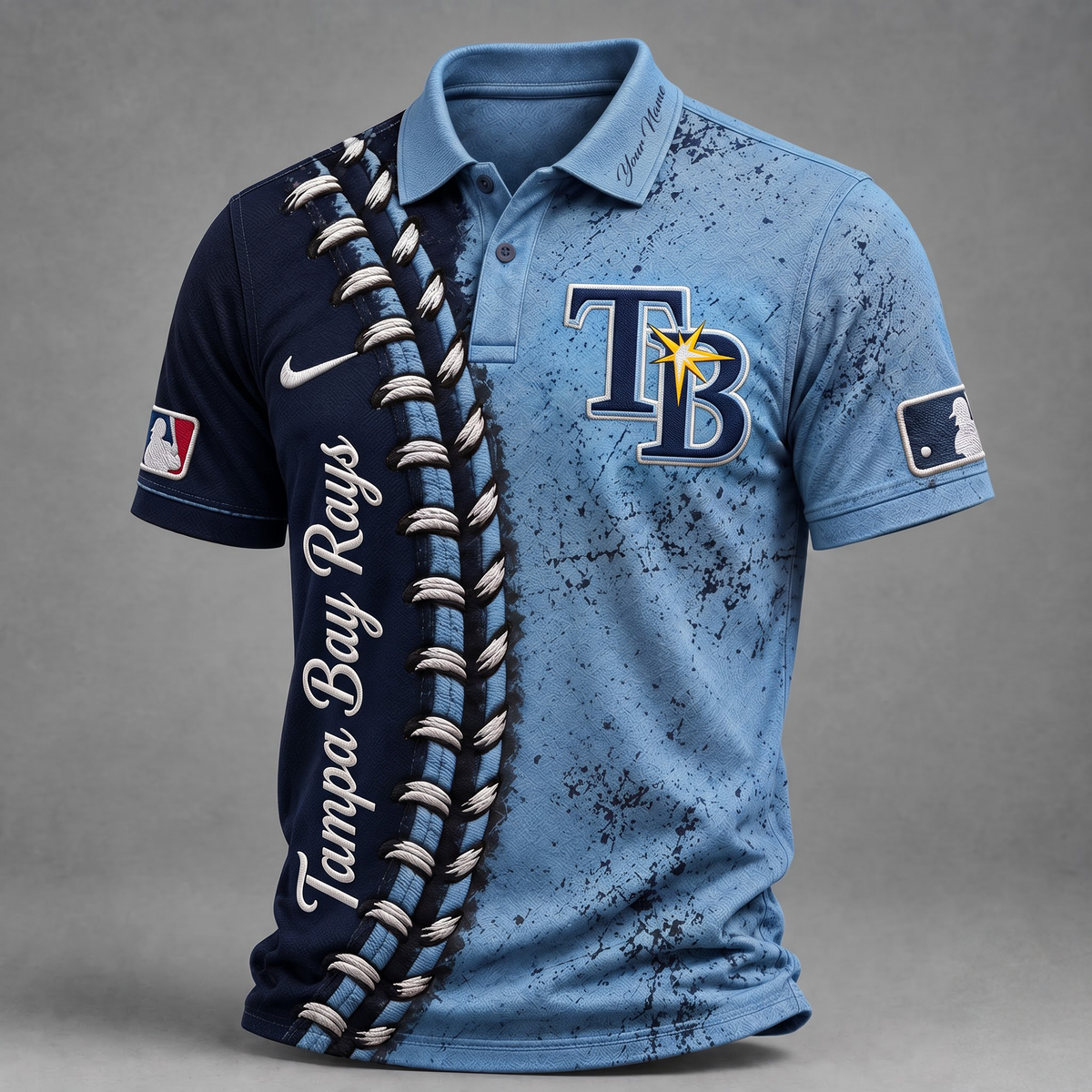 TB X Premium MLB Baseball Stitch Polo Shirt