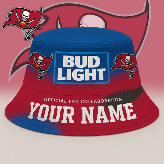 TB x NFL Bud Light Personalized Bucket Hat DATND TANTD
