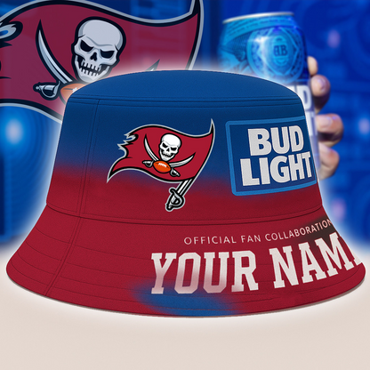 TB x NFL Bud Light Personalized Bucket Hat DATND TANTD