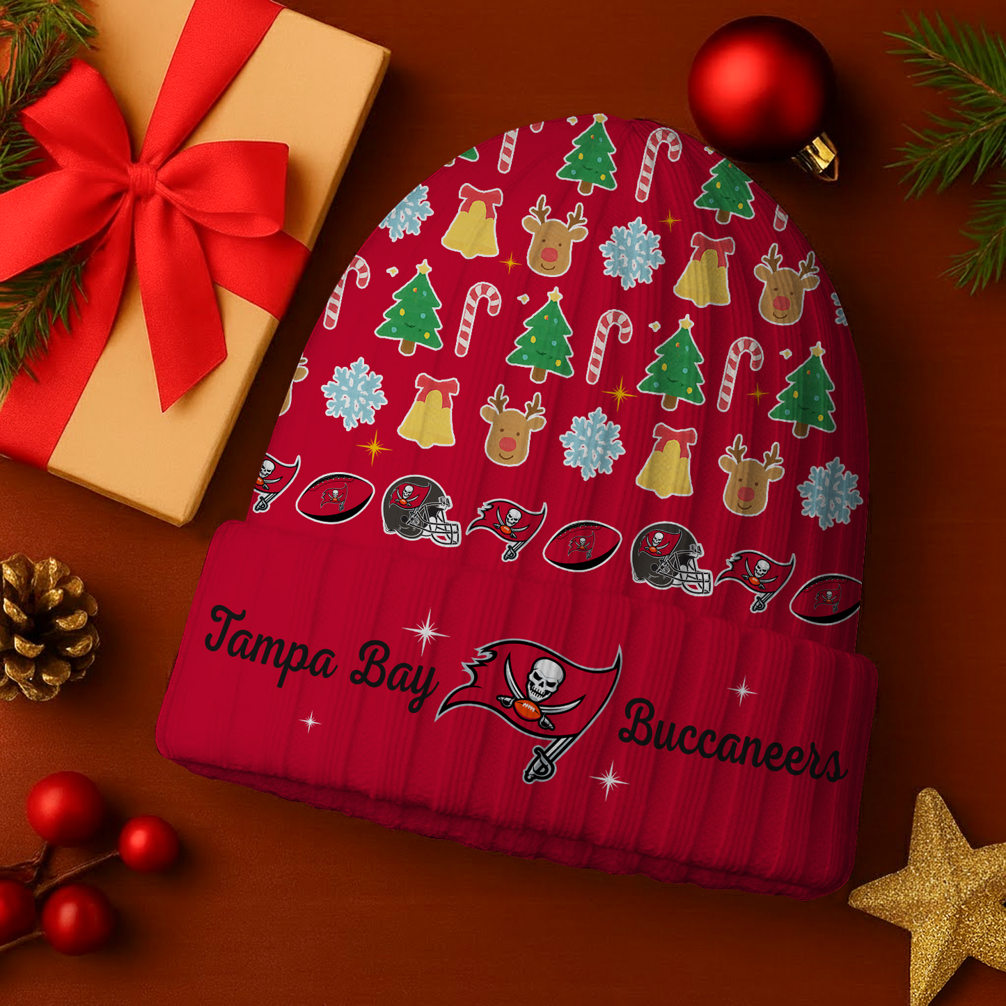TB x NFL Christmas Beanie DatND DVT
