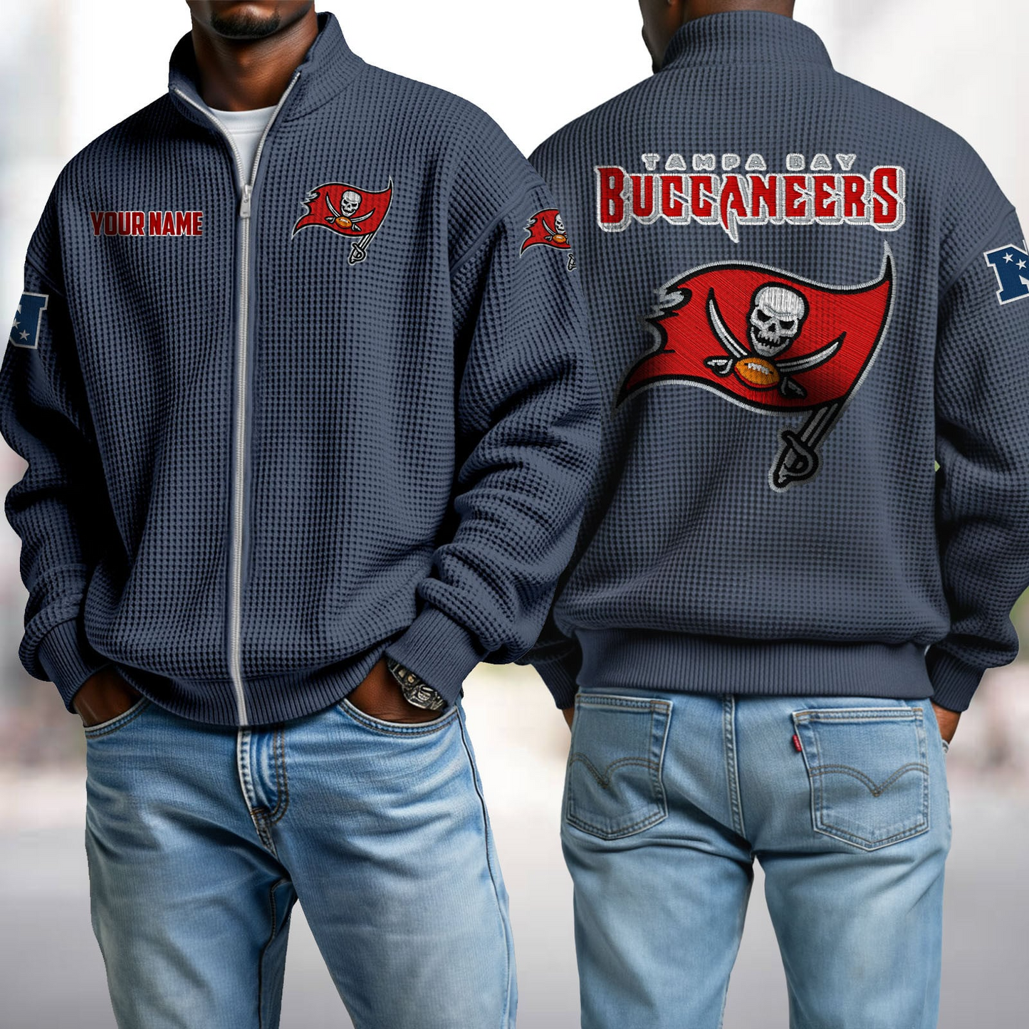 TB x NFL Waffle Zip-Up Sweatshirt DatND DVT