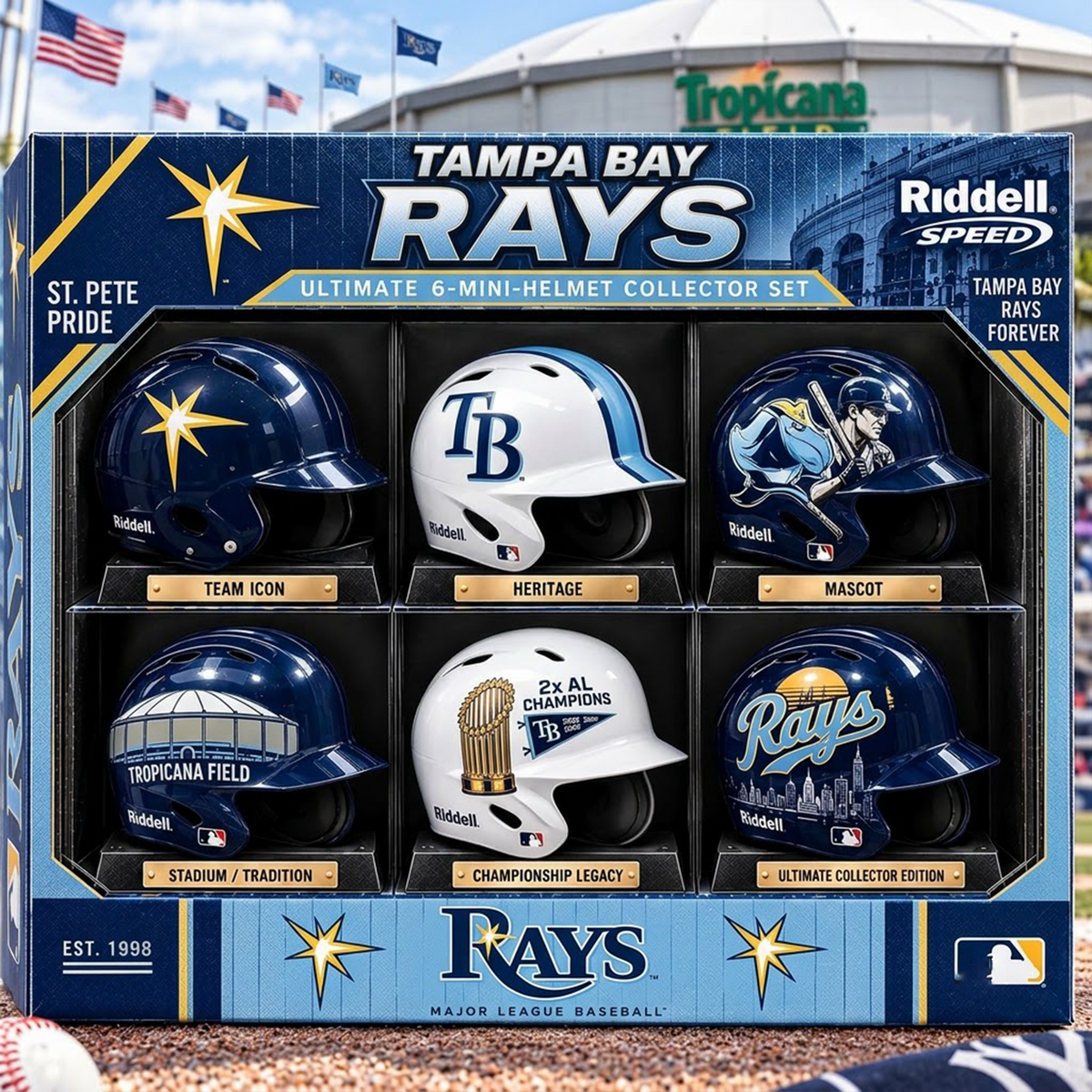 TB x Premium MLB Mini Helmet Collection