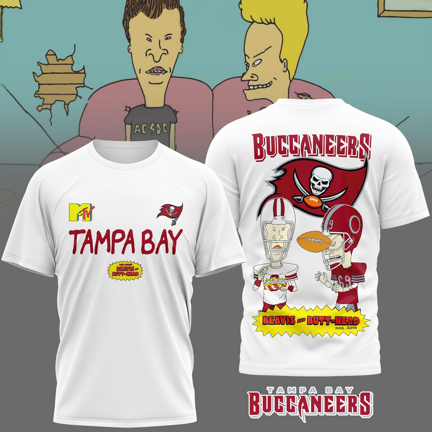 TBB Premium NFL Funny Beavis and Butt-Head Shirt DDT NTL