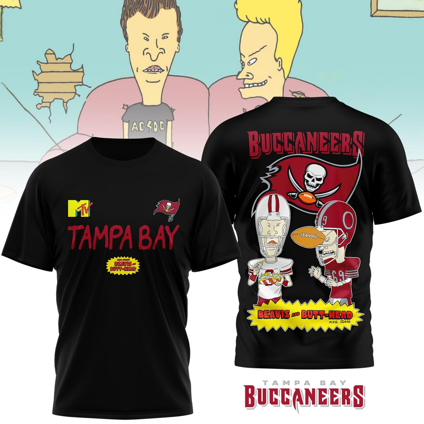 TBB Premium NFL Funny Beavis and Butt-Head Shirt DDT NTL