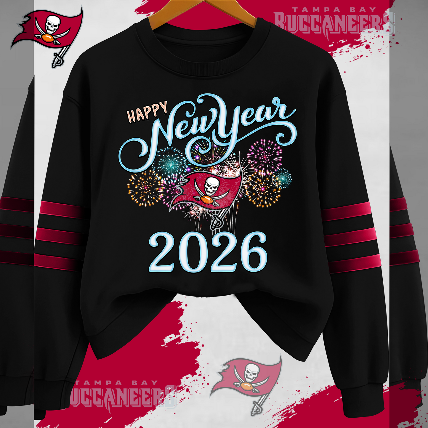 TBB Premium NFL Happy New Year 2026 Sweatshirt DDT CTND