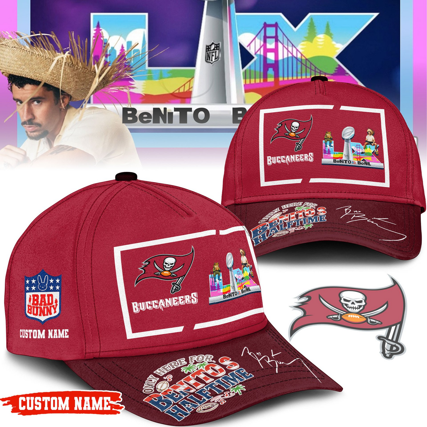 TBB Premium NFL Only Here For Benitos Halftime Cap DDT HLPHUONG