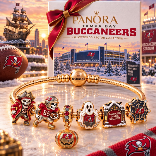 TBB x Luxury NFL Gold Charm Halloween Bracelet