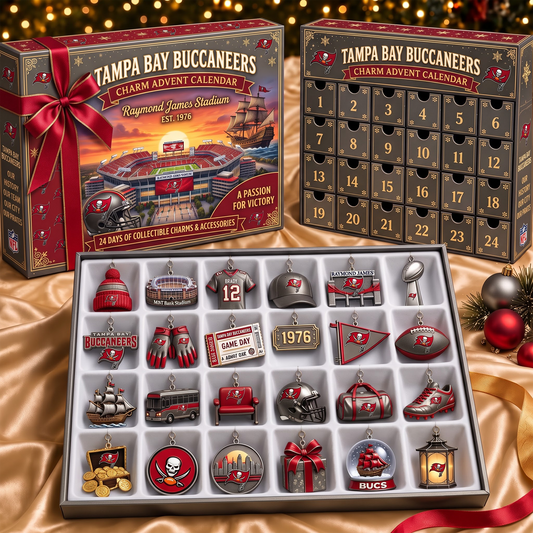 TBB x NFL Team Christmas Advent Calendar Box - 24 Days Countdown Tree Ornaments Gift Set 2809 NAK TTT