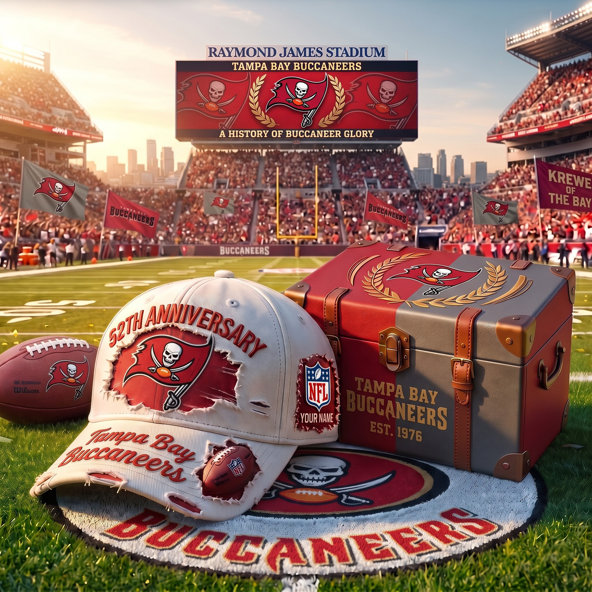 TBB x Premium NFL Fan Cap & Collector Box Set – Custom Name Edition 1209 V2