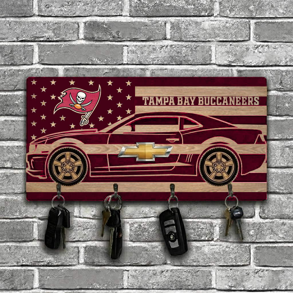 NFL x TB Team Camaro Z28 Wooden Key Holder HLP HLPHUONG