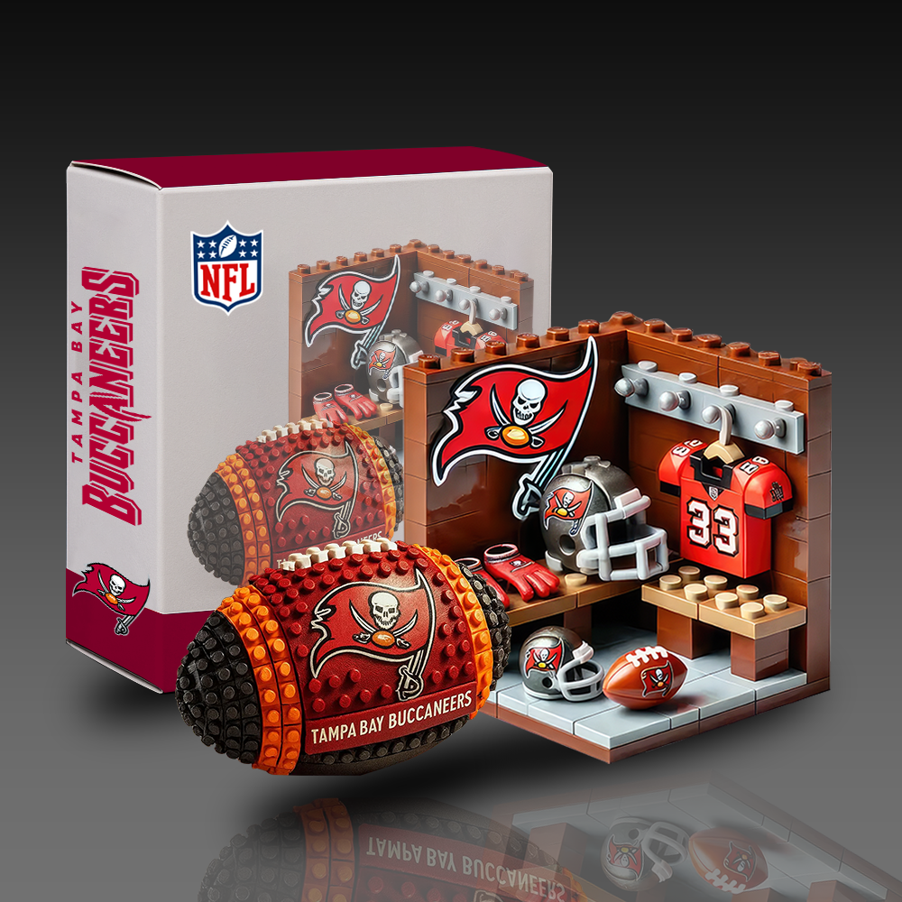 NFL Team Ball & Changing Room Building Block Football Set DDT CTND