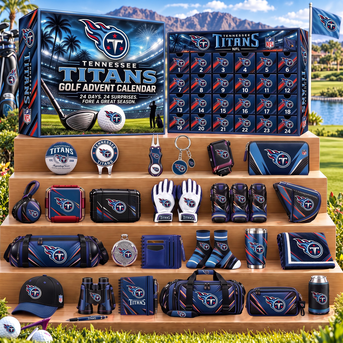TEN X NFL Golf Advent Calendar Bling Box